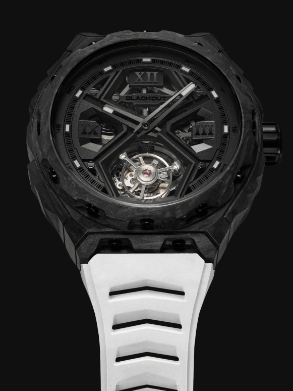 Blackout Concept,XPE 42.50mm,42.50mm,Forged Carbon,Black,Automatic,Tourbillon,Sapphire,Crystal Glass,XPE Tourbillon Ultrablack