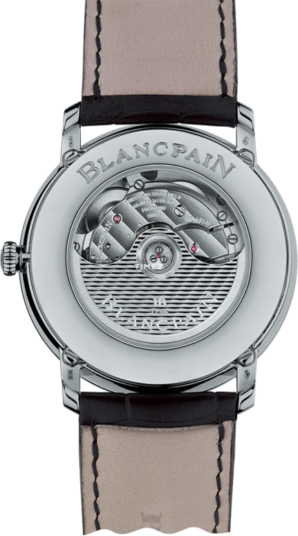 Blancpain,Villeret 40mm,40mm,White Gold,White,Automatic,Annual Calendar,Month,Date,Day,72hours,In-house Caliber,6670,6670-1542-55B