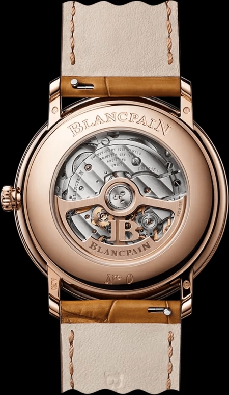 Blancpain,Villeret 40mm,40mm,Red Gold,White,Automatic,Day,100hours,6651N 3642 55B