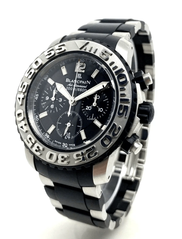 Blancpain,Spécialités 40mm,40mm,Stainless Steel,Rubber,Black,Automatic,Chronograph,Day,Flyback,2285F,2285F-6530-66
