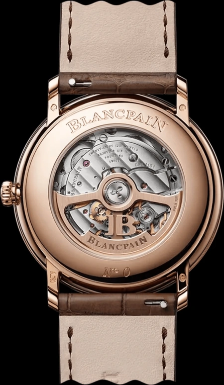 Blancpain,Villeret 40mm,40mm,Red Gold,Brown,Automatic,Day,100hours,6651N 3646 55B