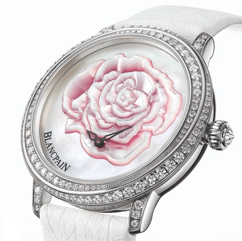 Blancpain,Villeret 36.80mm,36.80mm,White Gold,White,Pink,Automatic,72hours,In-house Caliber,3650,3650-4944R-58B