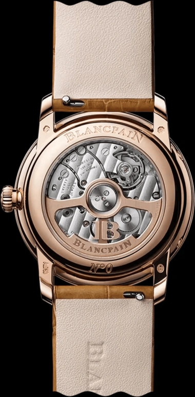 Blancpain,Villeret 33.20mm,33.20mm,Red Gold,White,Automatic,Moonphase,Day,6126N 2987 55B