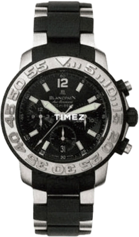 Blancpain,Spécialités 40mm,40mm,Stainless Steel,Rubber,Black,Automatic,Chronograph,Day,Flyback,2285F,2285F-6530-66