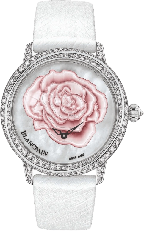 Blancpain,Villeret 36.80mm,36.80mm,White Gold,White,Pink,Automatic,72hours,In-house Caliber,3650,3650-4944R-58B