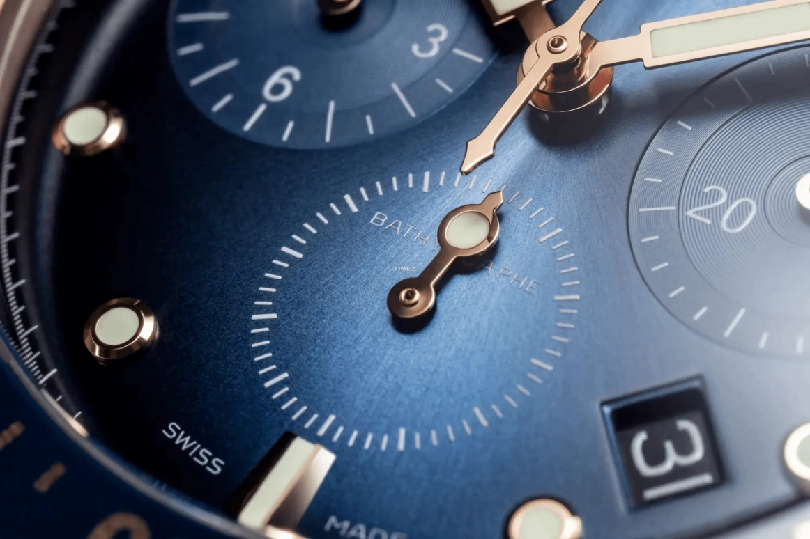 Blancpain,Fifty Fathoms 43mm,43mm,Red Gold,Blue,Automatic,Chronograph,Day,Flyback,5200 3640 76S