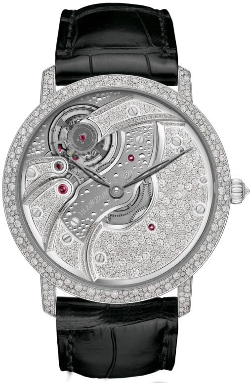 Blancpain,Villeret 43mm,43mm,White Gold,Skeleton,Handwound,40hours,In-house Caliber,6616,6616-9400-55B