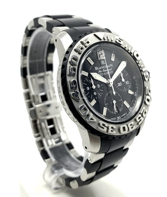 Blancpain,Spécialités 40mm,40mm,Stainless Steel,Rubber,Black,Automatic,Chronograph,Day,Flyback,2285F,2285F-6530-66
