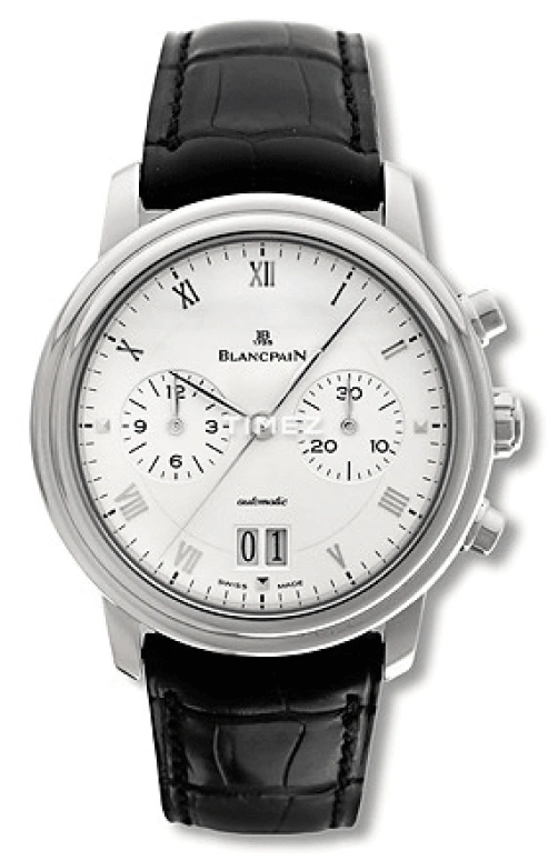 Blancpain,Villeret 38mm,38mm,White Gold,White,Automatic,Chronograph,Day,6885,6885-1542-55