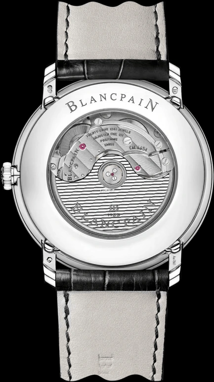Blancpain,Villeret 40mm,40mm,White Gold,Brown,Automatic,Moonphase,Month,Date,Day,72hours,In-house Caliber,6654,6654-1504-55B
