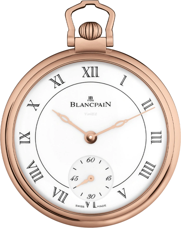 Blancpain,Other 44.55mm,44.55mm,Rose Gold,White,Handwound,0151A,0151A-3631