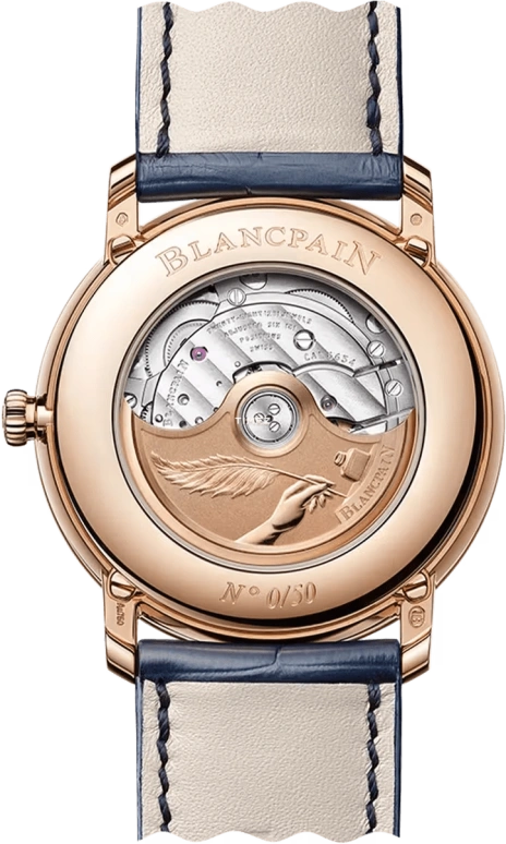 Blancpain,Villeret 40mm,40mm,Red Gold,Rose Gold,Automatic,Moonphase,Month,Date,Day,72hours,In-house Caliber,6654 3635 55B