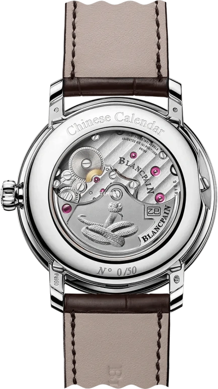 Blancpain,Villeret 45.20mm,45.20mm,Platinum,Green,Automatic,Moonphase,Perpetual Calendar,Leap Year,Month,168hours,In-house Caliber,0888 3432C 55B