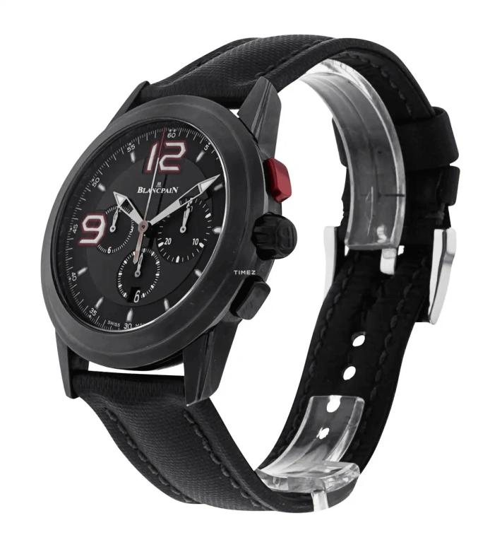 Blancpain,Spécialités 43.50mm,43.50mm,Stainless Steel,Black,Automatic,Chronograph,50hours,560ST,560ST-11D30-52B