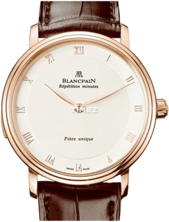 Blancpain,Villeret 38mm,38mm,Rose Gold,Silver White,Handwound,6033,6033-3642-55B