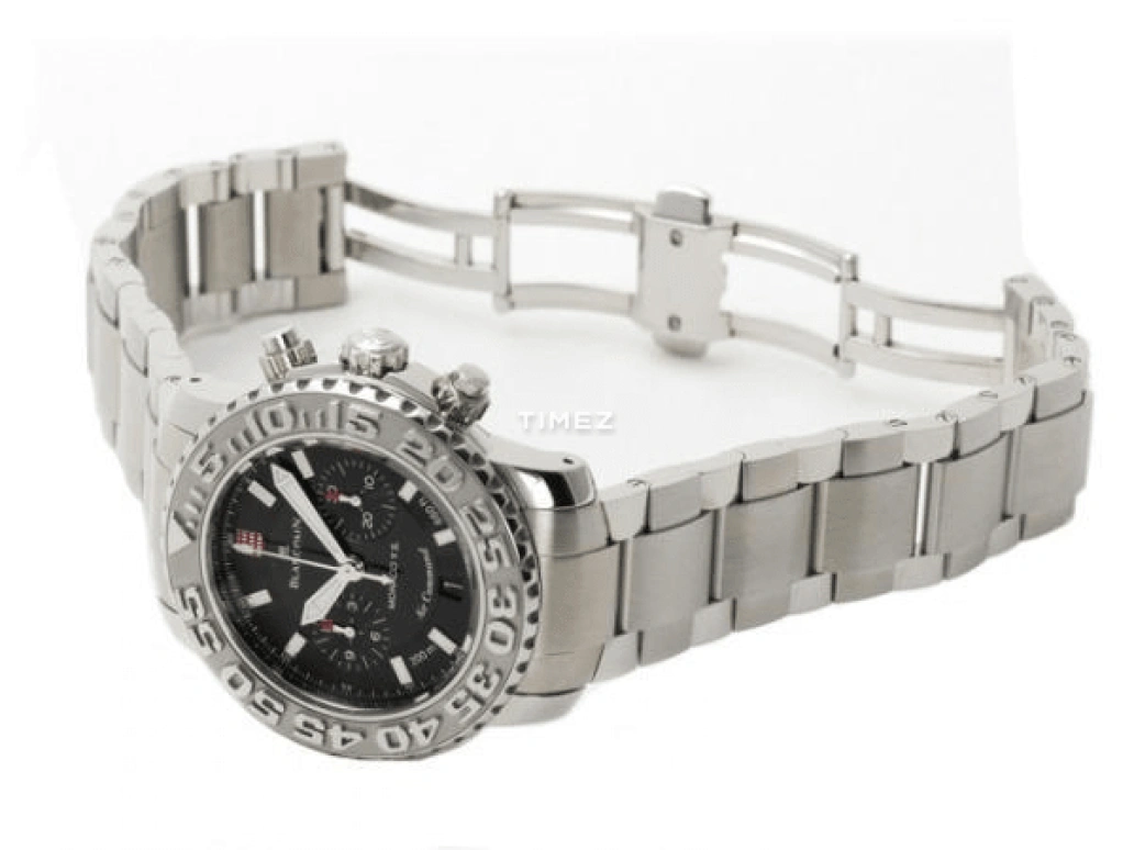 Blancpain,Other 40mm,40mm,Stainless Steel,Black,Automatic,Chronograph,Big Date,2285A,2285A-1130