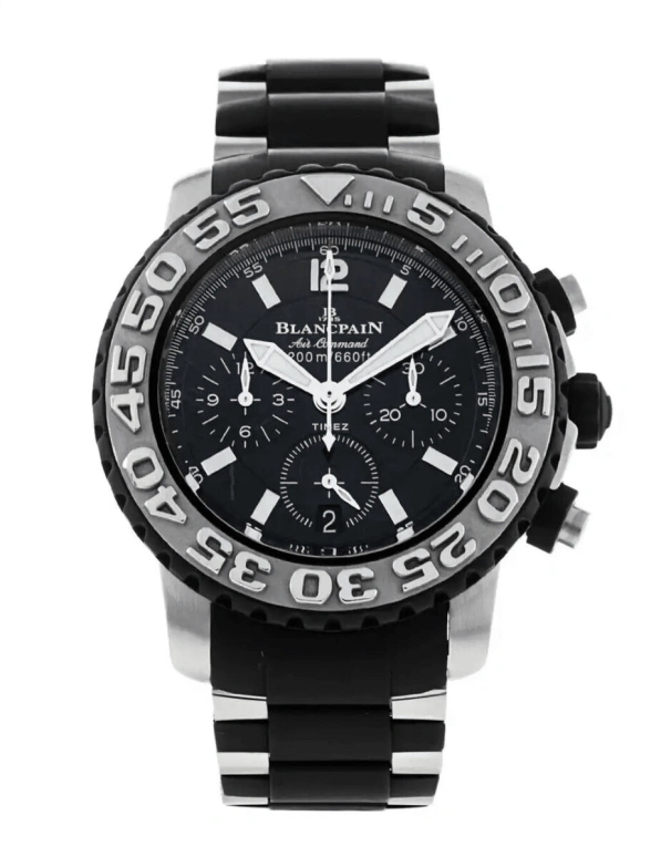 Blancpain,Spécialités 40mm,40mm,Stainless Steel,Rubber,Black,Automatic,Chronograph,Day,Flyback,2285F,2285F-6530-66