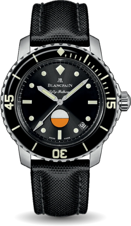 Blancpain,Fifty Fathoms 40.30mm,40.30mm,Stainless Steel,Black,Automatic,Date,100hours,5008,5008-1130-B52A