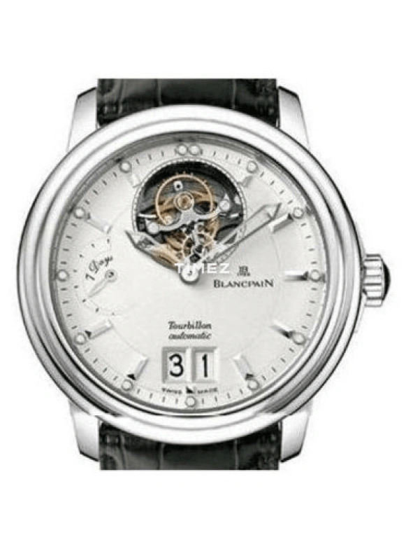 Blancpain,Villeret 38mm,38mm,White Gold,White,Automatic,Day,Power Reserve Indicator,Tourbillon,2825A,2825A-1542-53B