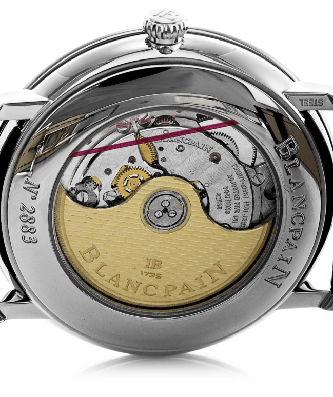 Blancpain,Villeret 40mm,40mm,Stainless Steel,White,Automatic,Day,100hours,6651,6651-1127-55B