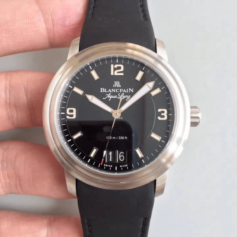Blancpain,Léman 40mm,40mm,Stainless Steel,Black,Automatic,72hours,In-house Caliber,2850B,2850B-1130-64B
