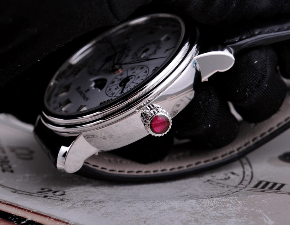 Blancpain,Villeret 45mm,45mm,Platinum,White,Automatic,Moonphase,Month,Date,Day,168hours,In-house Caliber,00888,00888-3431-55B