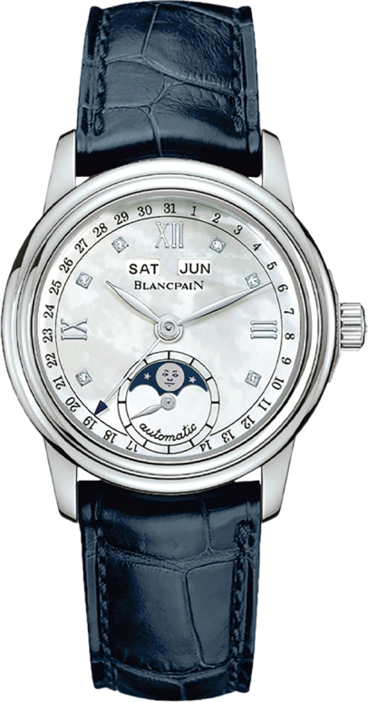 Blancpain,Ladybird 33mm,33mm,Stainless Steel,White,Automatic,100hours,In-house Caliber,2360,2360-1191A-55A