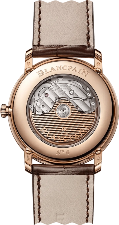 Blancpain,Villeret 40mm,40mm,Red Gold,Green,Automatic,Moonphase,Month,Date,Day,In-house Caliber,Sapphire,Crystal Glass,6654A 3653 55B