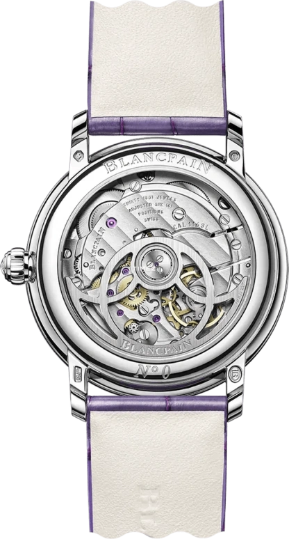 Blancpain,Ladybird 34.90mm,34.90mm,White Gold,Silver,White,Automatic,Moonphase,100hours,3662D,3662D-1954-55B
