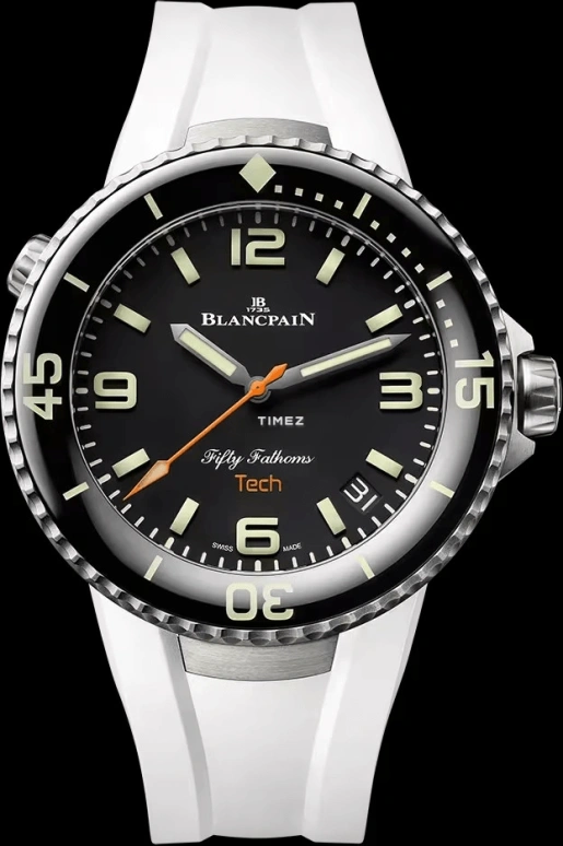 Blancpain,Fifty Fathoms 45mm,45mm,Titanium,Black,Automatic,Day,120hours,5029,5029-12B30-94A