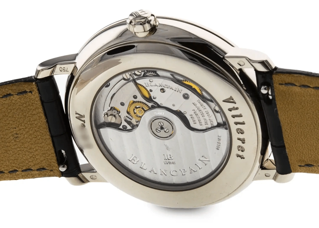 Blancpain,Villeret 38mm,38mm,White Gold,Silver White,White,Automatic,Day,Dule Time,Day / Night Indication,6260,6260-1542-55