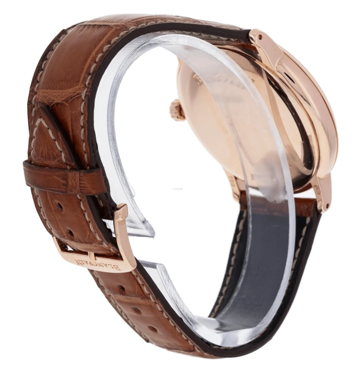 Blancpain,Other 40mm,40mm,Rose Gold,Beige,Automatic,Power Reserve Indicator,65hours,4063,4063-3642-55B