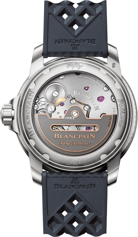 Blancpain,Fifty Fathoms 42.30mm,42.30mm,Titanium,Blue,Automatic,Day,120hours,5010 12B40 O64B