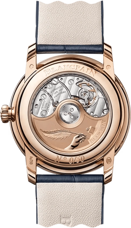 Blancpain,Villeret 33.20mm,33.20mm,Red Gold,Rose Gold,Automatic,Moonphase,Day,6126 2935 55B