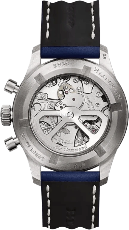 Blancpain,Air Command 36.20mm,36.20mm,Titanium,Blue,Automatic,Chronograph,Flyback,AC03 12B40 98S