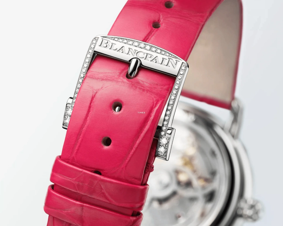 Blancpain,Ladybird 34.90mm,34.90mm,White Gold,White,Automatic,In-house Caliber,Sapphire,Crystal Glass,3661A,3661A-1954-95B