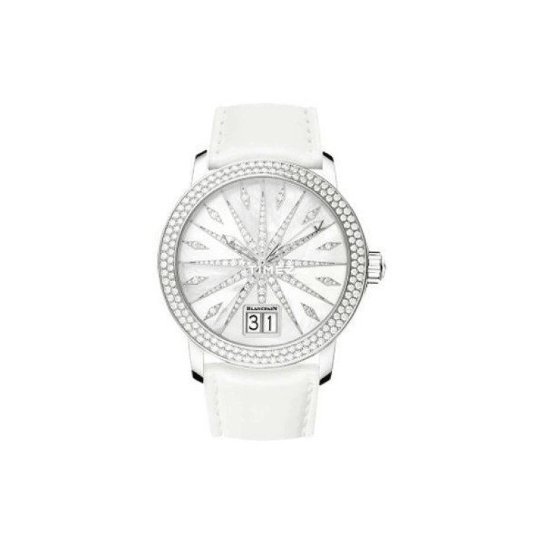 Blancpain,Ladybird 40mm,40mm,White Gold,Silver White,Automatic,Day,72hours,2850,2850-3554-55B