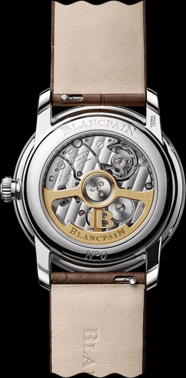 Blancpain,Villeret 33.20mm,33.20mm,Stainless Steel,Brown,Automatic,Moonphase,Day,6126N 4646 55B