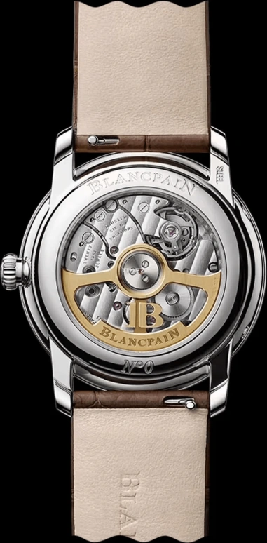 Blancpain,Villeret 33.20mm,33.20mm,Stainless Steel,Brown,Automatic,Moonphase,Day,6126N 1146 55B