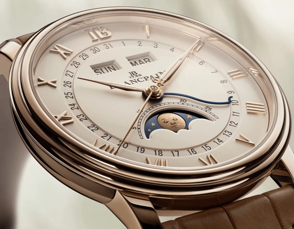 Blancpain,Villeret 40.20mm,40.20mm,Red Gold,White,Automatic,Moonphase,Month,Date,Day,72hours,In-house Caliber,6654N 3642 55B