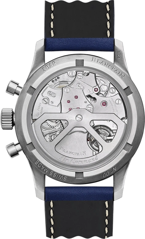Blancpain,Air Command 42.50mm,42.50mm,Titanium,Blue,Automatic,Chronograph,Flyback,AC02 12B40 98S