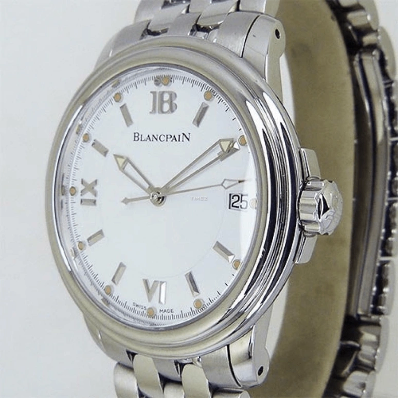 Blancpain,Léman 38mm,38mm,Stainless Steel,White,Automatic,Day,Sapphire,Crystal Glass,2100,2100-1127-11