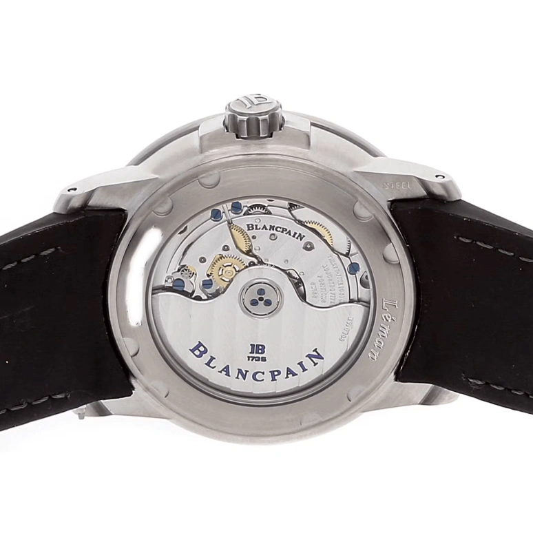 Blancpain,Other 40mm,40mm,Stainless Steel,Black,Automatic,Day,Sapphire,Crystal Glass,2850,2850-1130A-64B