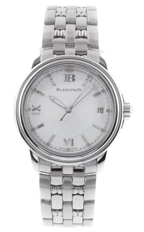 Blancpain,Léman 38mm,38mm,Stainless Steel,White,Automatic,Day,Sapphire,Crystal Glass,2100,2100-1127-11