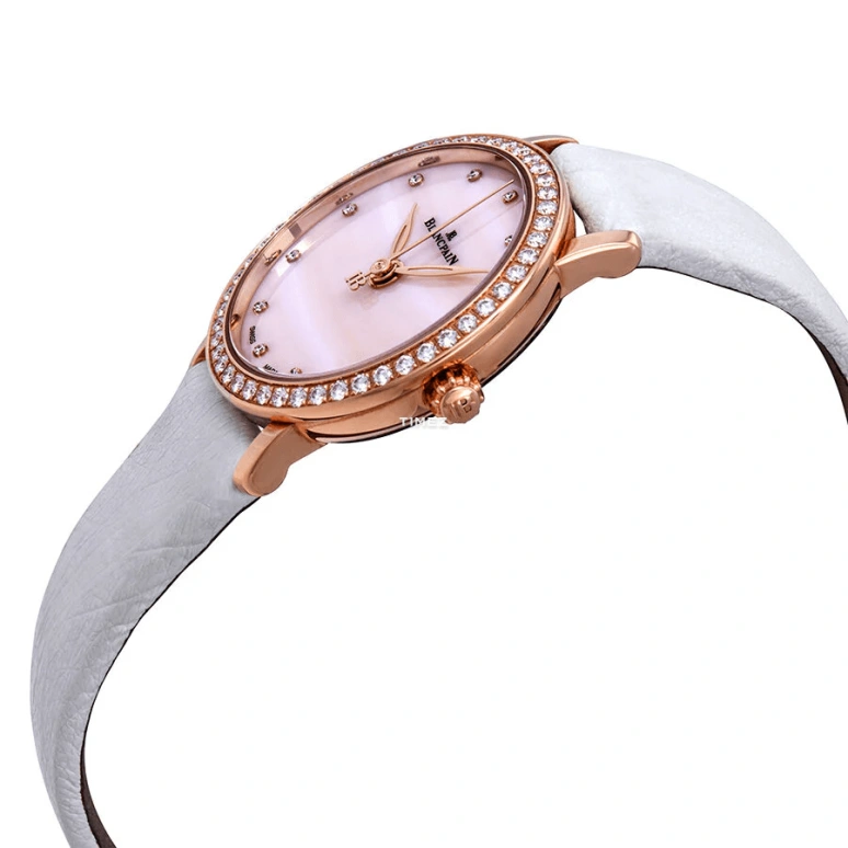 Blancpain,Ladybird 29.20mm,29.20mm,Rose Gold,Pink,Automatic,40hours,In-house Caliber,6102,6102-2954C-95A