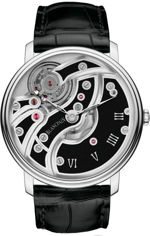 Blancpain,Villeret 43mm,43mm,White Gold,Skeleton,Handwound,40hours,In-house Caliber,6616,6616-1530-55B