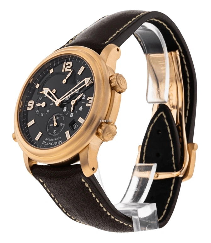 Blancpain,Léman 40mm,40mm,Rose Gold,Black,Automatic,Day,Power Reserve Indicator,Dule Time,Alarm,40hours,In-house Caliber,2041B,2041B-3630-64B