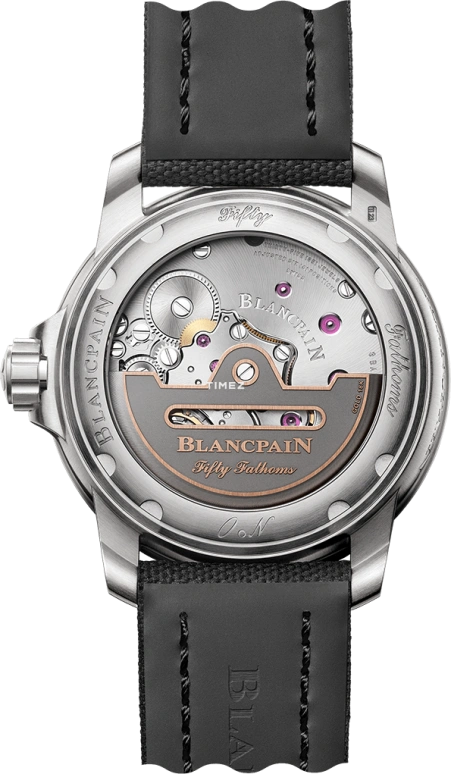 Blancpain,Fifty Fathoms 42.30mm,42.30mm,Titanium,Black,Automatic,Day,120hours,5010 12B30 B52B