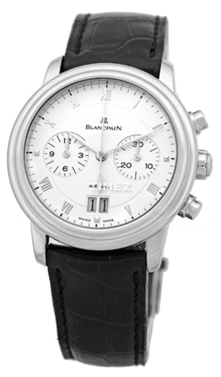 Blancpain,Villeret 38mm,38mm,White Gold,White,Automatic,Chronograph,Day,6885,6885-1542-55