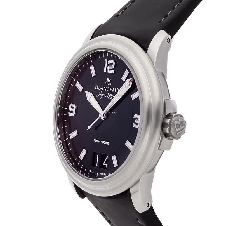 Blancpain,Other 40mm,40mm,Stainless Steel,Black,Automatic,Day,Sapphire,Crystal Glass,2850,2850-1130A-64B